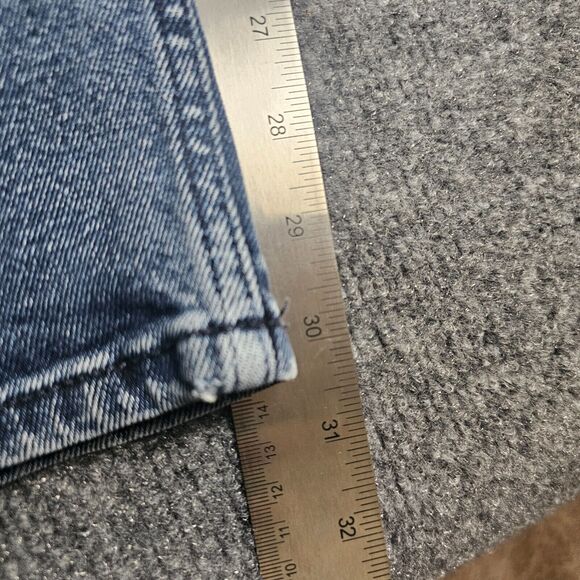 Levis Jeans Men 36x32 Blue 501 Denim Medium Wash Button Fly Straight Leg Casual - Picture 7 of 9